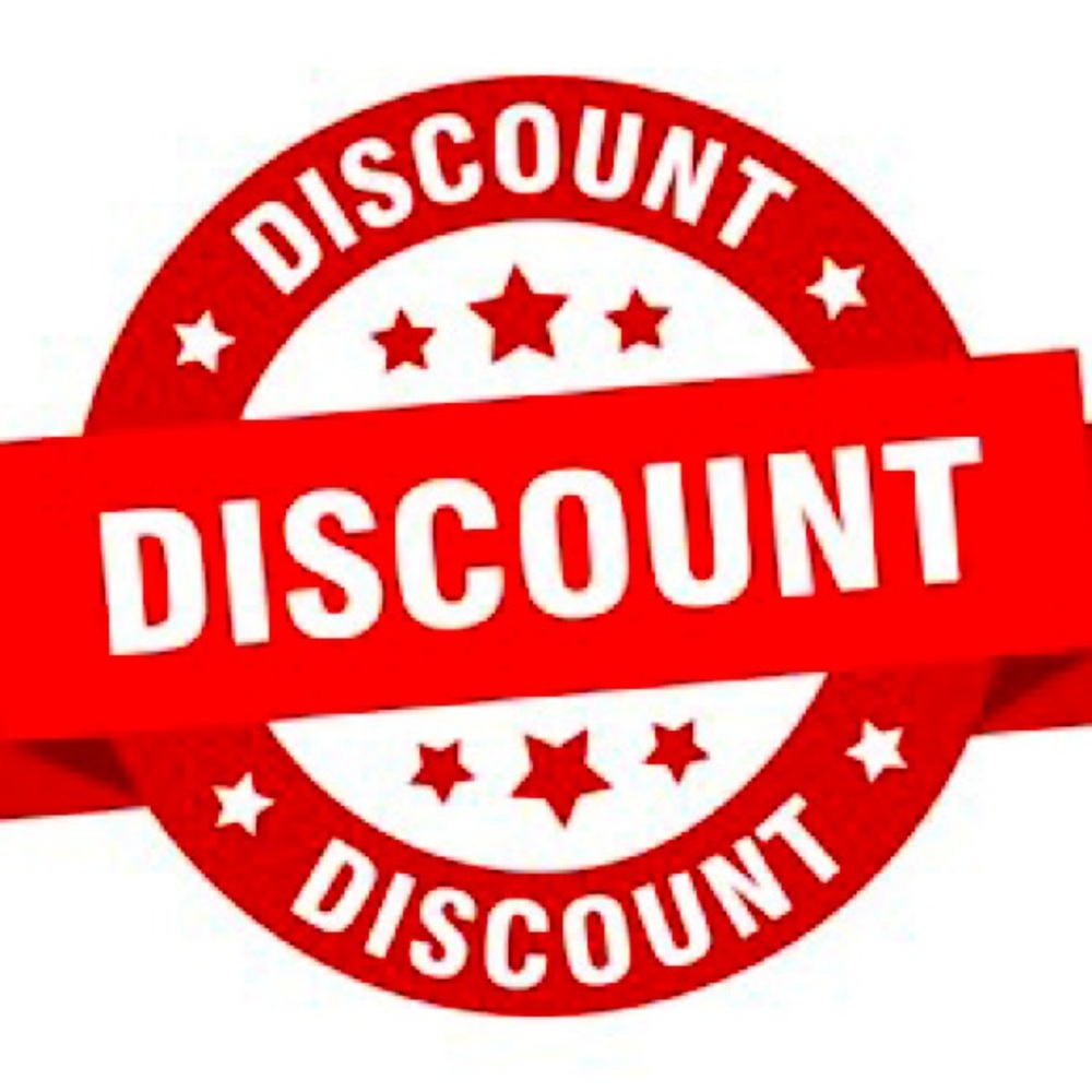 Everything 50 % OFF… Items would then be donated to Charity
